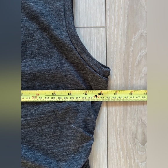 Treasure & Bond sleeveless ruched dress in dark grey size L - Picture 6 of 9